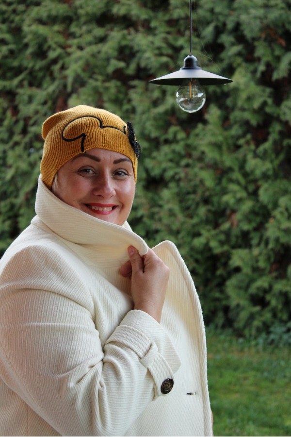 Čiapka Minie - horčicová